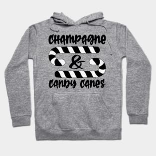 Champagne and Candy Canes Hoodie